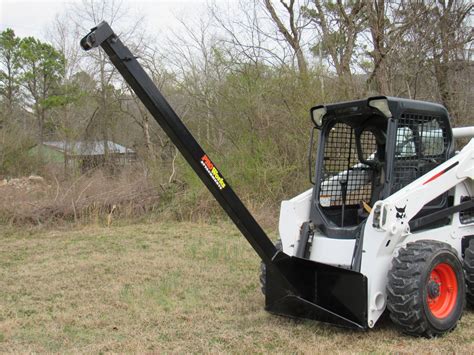 jib arm attachment for skid steer|skid steer extendable boom attachment.